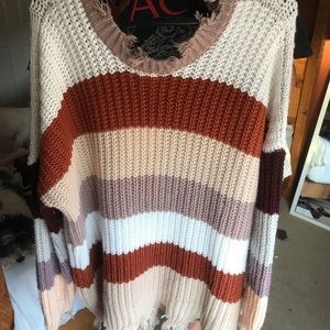 Laura’s boutique over sized knit sweater.